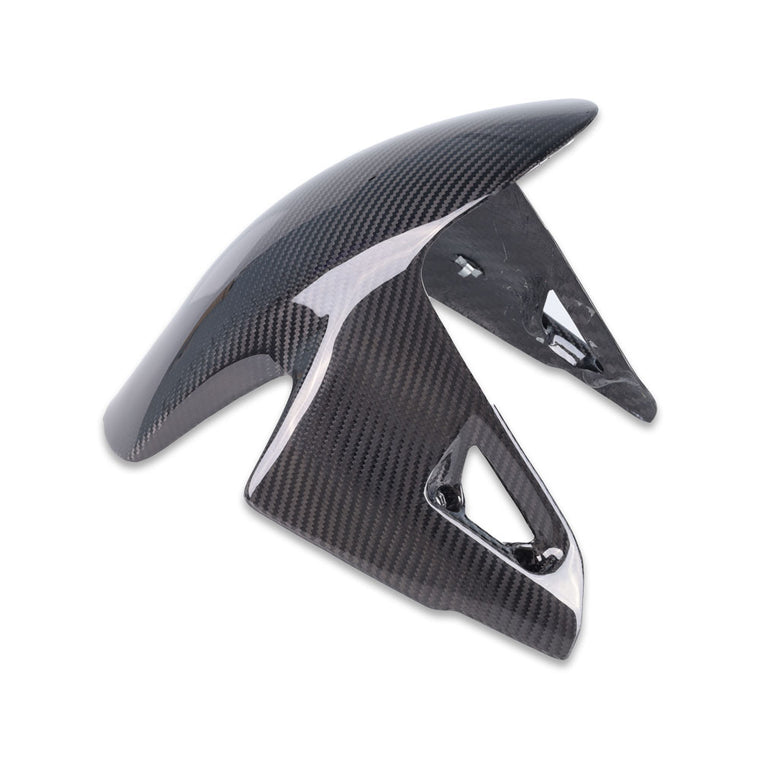 NT FAIRING Real 3K Carbon Fiber Front Tire Fender Mud Guard Fairing Cover for 2018-2022 Ducati V4 / V4S V2 Panigale, Glossy 2x2 Twill Weave