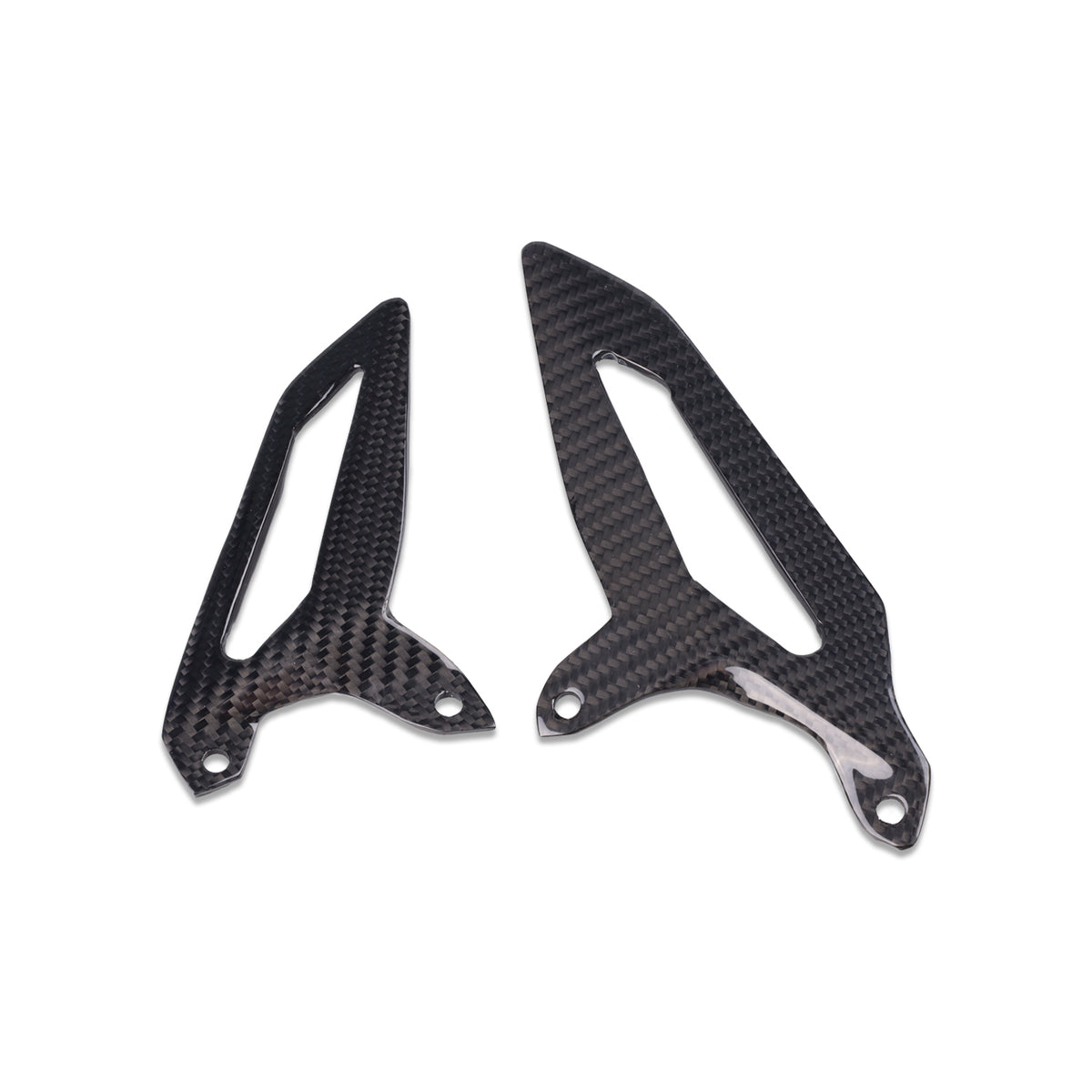 NT 2012-2020 Ducati 899 1199 1299 Panigale Heel Plates-100% Carbon Fiber 959