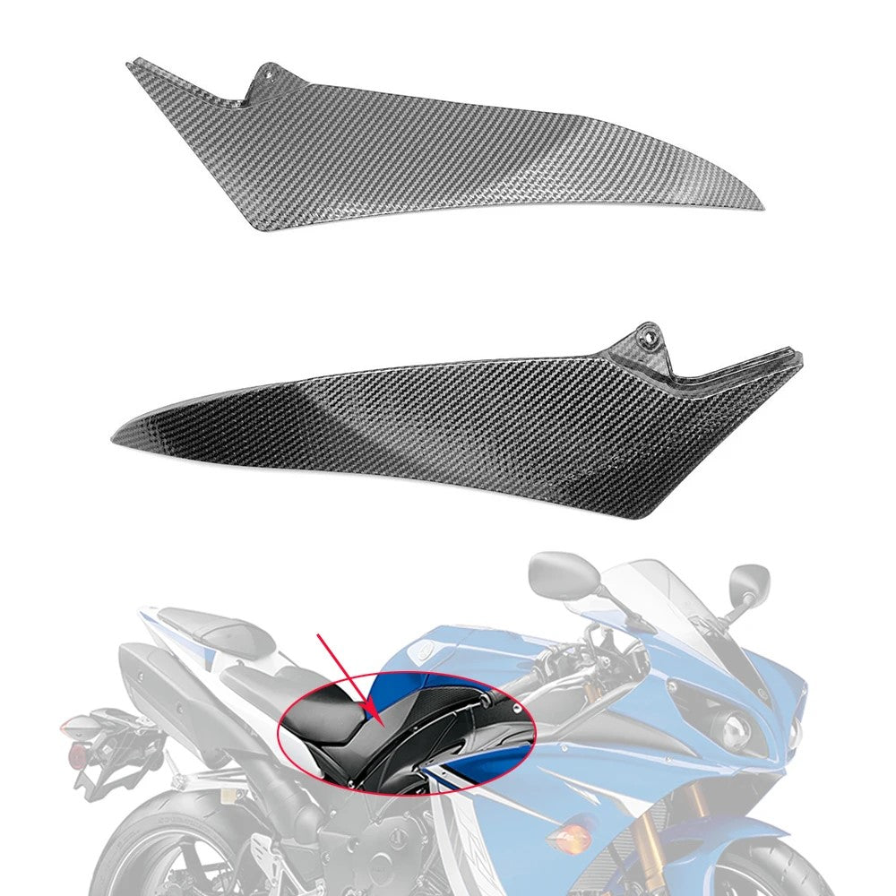 2009-2014 Yamaha R1 100% Carbon Fiber Gas Tank Side Trim Cover Panel Fairing NT01