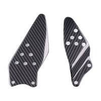 NT 2005-2006 Kawasaki Ninja ZX-6R Heel Plates - 100% Carbon Fiber