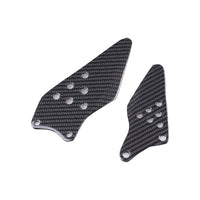 NT 2007-2008 Kawasaki Ninja ZX6R Heel Plates - 100% Carbon Fiber