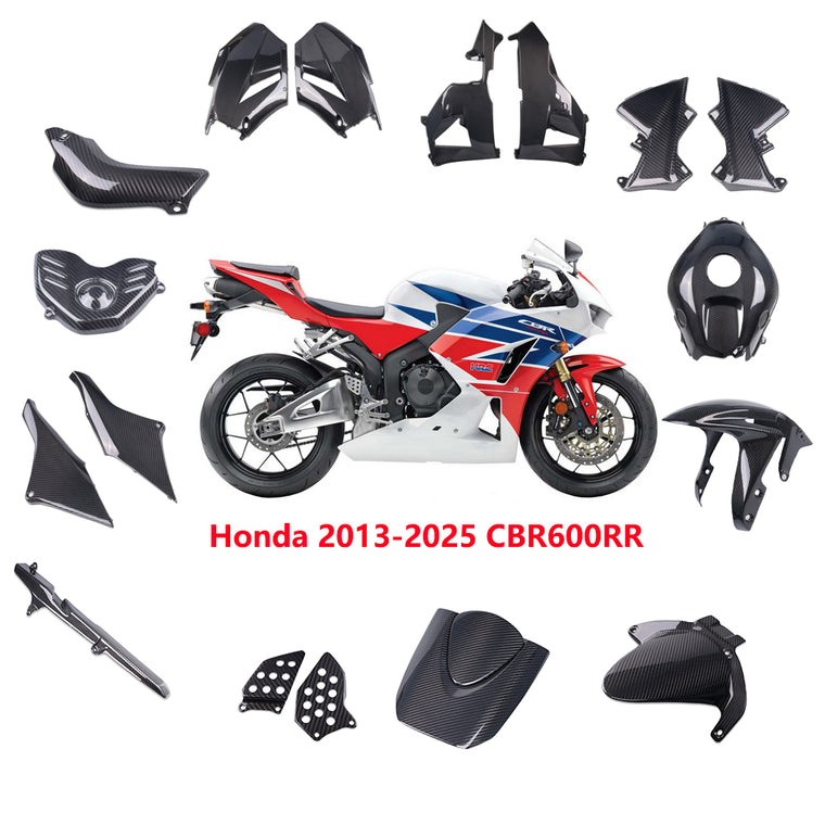 NT Real 3K Twill Carbon Fiber Pieces for Honda 2013-2025 CBR600RR CBR 6000RR