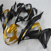 NT Aftermarket Injection ABS Plastic Fairing Fit for ZX6R 636 2013-2018 Gold Black N015
