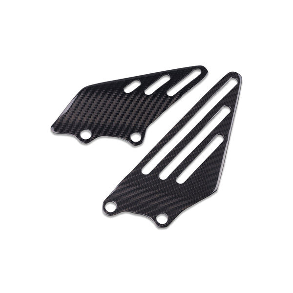 NT 2006-2024 Kawasaki Ninja ZX14 ZZR1400 Heel Plates - 100% Carbon Fiber