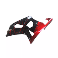 US STOCK NT Aftermarket Injection ABS Plastic Fairing Fit for GSXR 600/750 2001-2003 Black Red U101 Available in CA