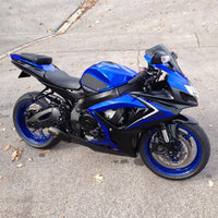 NT Aftermarket Injection ABS Plastic Fairing Kit Fit for GSXR 600/750 2006 2007 Blue Black N001