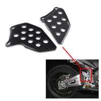 NT 2003-2021 Honda CBR600RR Heel Plates - 100% Carbon Fiber Black Guard a0