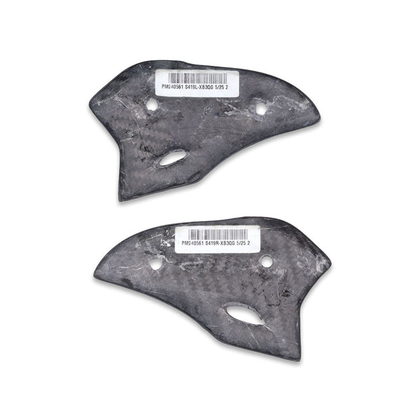 2021-2024 Suzuki GSX1300R Gen3 Hayabusa Heel Plates - 100% Carbon Fiber