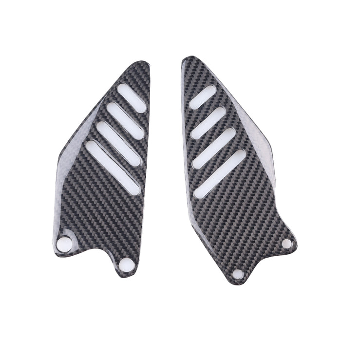 NT Kawasaki Ninja 2009-2012 ZX6R 636 Heel Plates - 100% Carbon Fiber