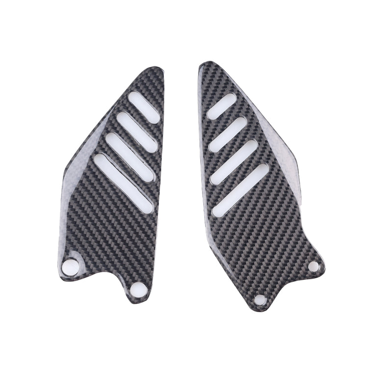 NT Kawasaki Ninja 2009-2012 ZX6R 636 Heel Plates - 100% Carbon Fiber