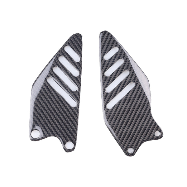 NT Kawasaki Ninja 2009-2012 ZX6R 636 Heel Plates - 100% Carbon Fiber