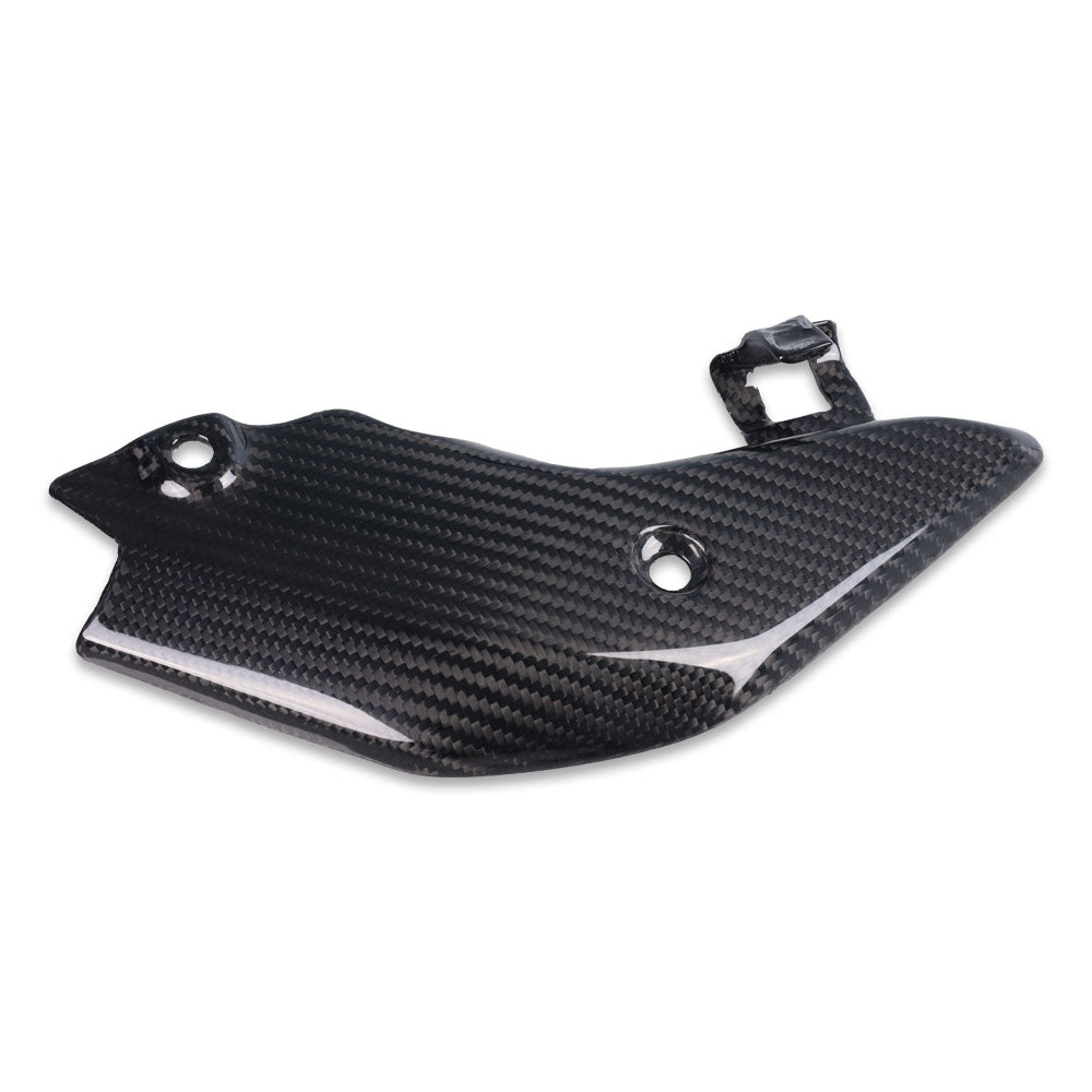 NT FAIRING Real 3K Carbon Fiber Exhaust Heat Shield for Honda 2003-2006 CBR600RR CBR 600RR, Glossy 2x2 Twill Weave