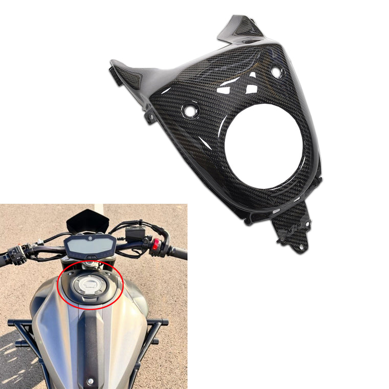 NT 100% Carbon Fiber Tank Cover Fit for Yamaha 2014-2020 FZ07 MT07