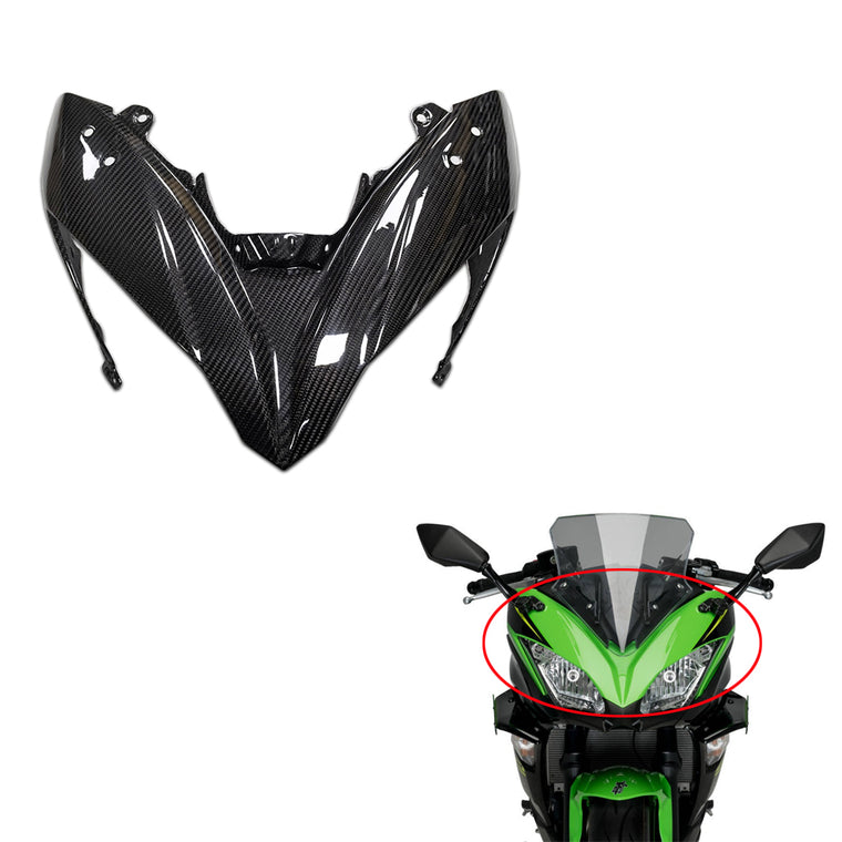 NT 100% Carbon Fiber Front Nose Fairing Fit for Kawasaki Ninja 17-25 EX650R 650R Z650