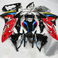 NT Fairing Fit for BMW 2017-2018 S1000RR Black Red Shark Teeth Injection a003