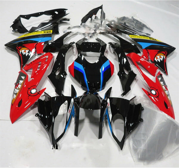 NT Fairing Fit for  2017-2018 S1000RR Black Red Shark Teeth Injection a003