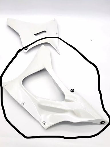 Aftermarket ABS Plastic Right Side Mid Fairing Fit for 202-2023 YZF R7 White