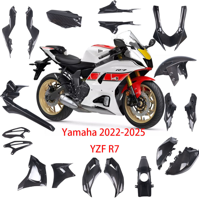 NT Real 3K Twill Carbon Fiber Pieces for Yamaha 2022 2023 2024 2025 YZF R7