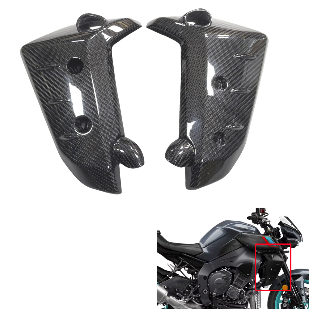 NT 100% Real 3K Carbon Fiber Radiator Covers Fit for Yamaha 2022-2025 MT10