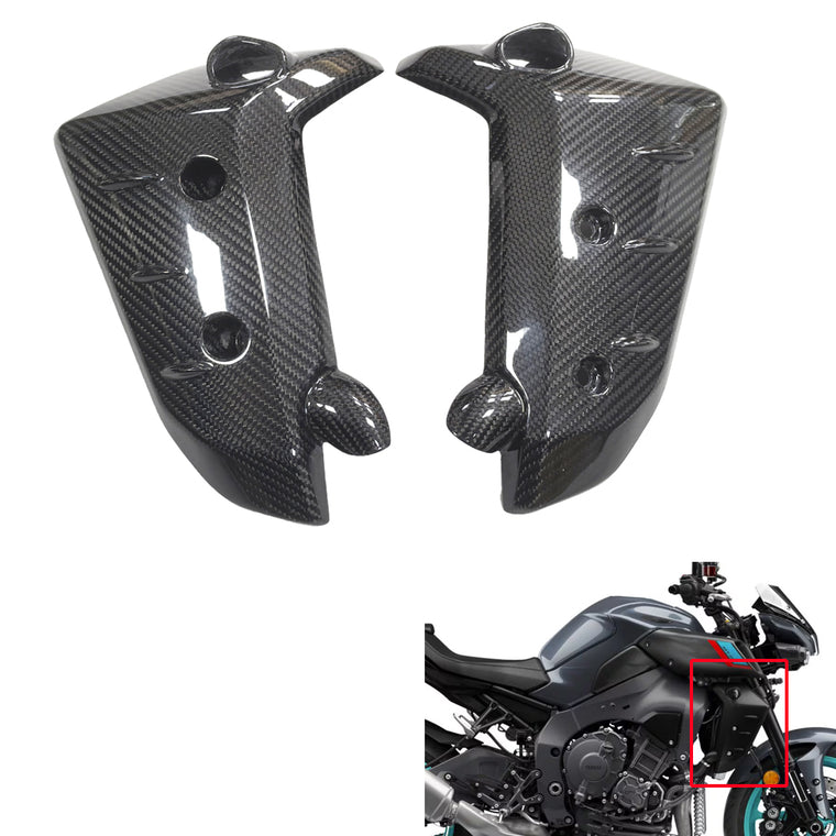 NT 100% Real 3K Carbon Fiber Radiator Covers Fit for Yamaha 2022-2025 MT10