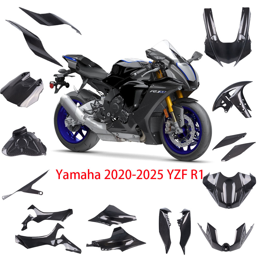 NT Real 3K Twill Carbon Fiber Pieces for Yamaha 2020-2025 2022 2023 2024 YZF R1