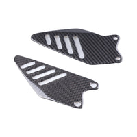 NT Kawasaki Ninja 2009-2012 ZX6R 636 Heel Plates - 100% Carbon Fiber