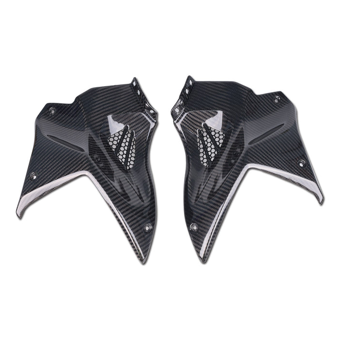 NT 2015-2021 Kawasaki Ninja H2 Upper Tank Covers - 100% Carbon Fiber a01