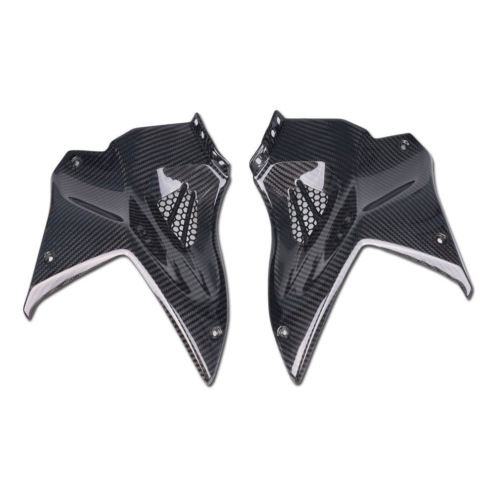 NT 2015-2021 Kawasaki Ninja H2 Upper Tank Covers - 100% Carbon Fiber a01