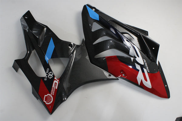 US STOCK NT Carbon Fiber Look Tank Cover Fairing Fit for 2009-14 S1000RR Injection a047 Available in CA