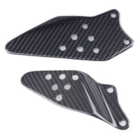 NT 2005-2006 Kawasaki Ninja ZX-6R Heel Plates - 100% Carbon Fiber