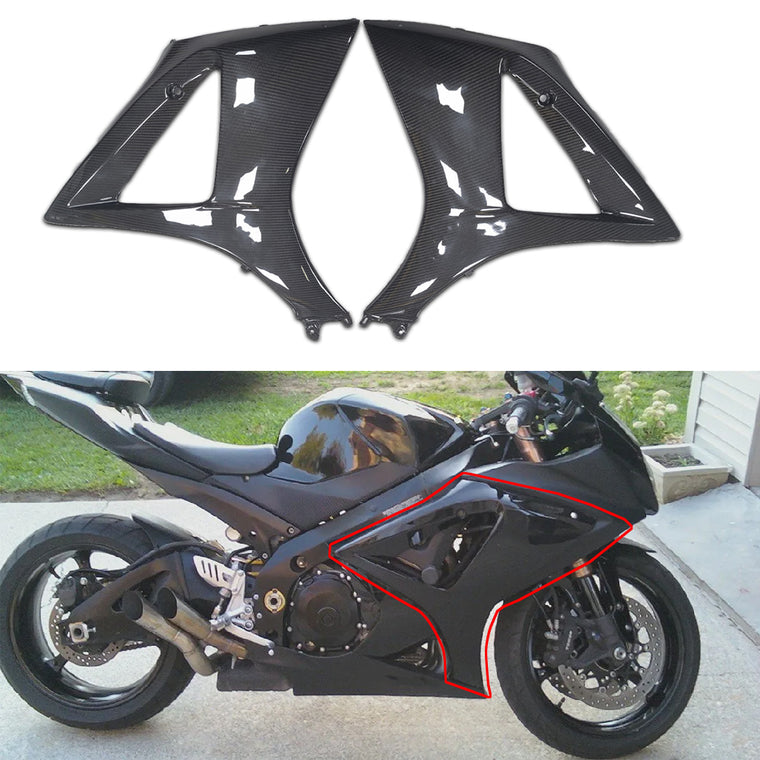 NT Real 100% Carbon Fiber Side Fairing Fit for Suzuki 2007 2008 GSXR 1000