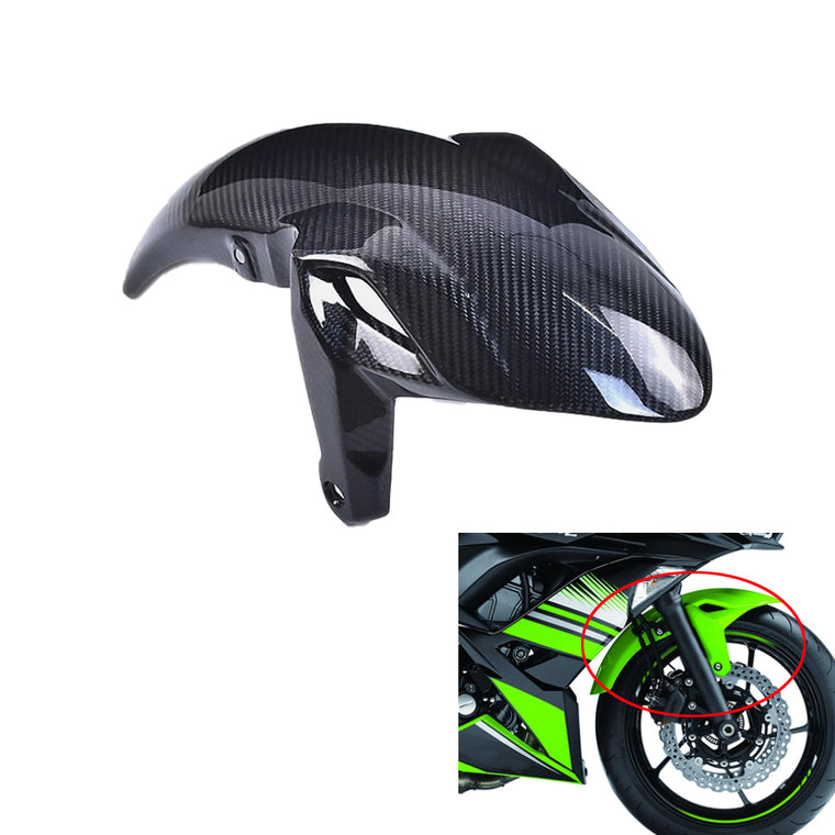 NT 100% Carbon Fiber Front Fender Fit for Kawasaki Ninja 2017-2025 EX650R 650R Z650