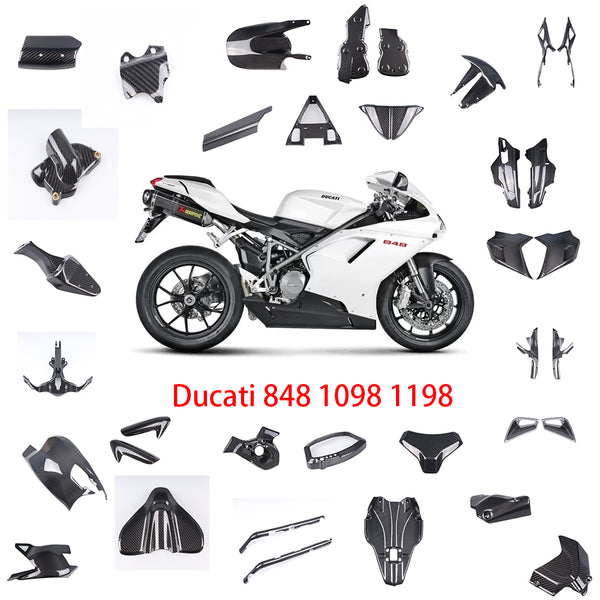 NT 100% Real 3K Twill Carbon Fiber Pieces for Ducati 848 1098 1198