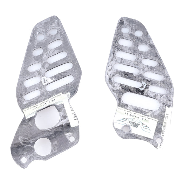 NT Real 100% Carbon Fiber Heal Plates for Yamaha 2017-2018-2019-2020-2021 YZF YZF R6