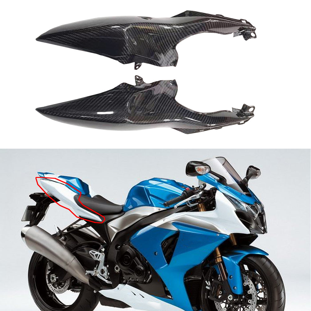 NT Real 100% Carbon Fiber Tail Side Fairings Fit for Suzuki 2009-16 GSXR 1000