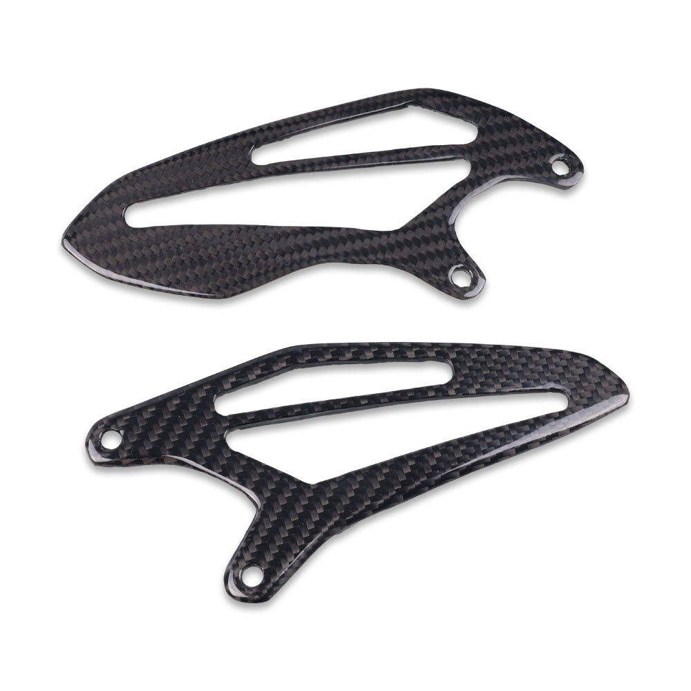 100% Carbon Fiber 2022-2023 Yamaha R7 Rear Heel Plates - 100% Carbon F ...