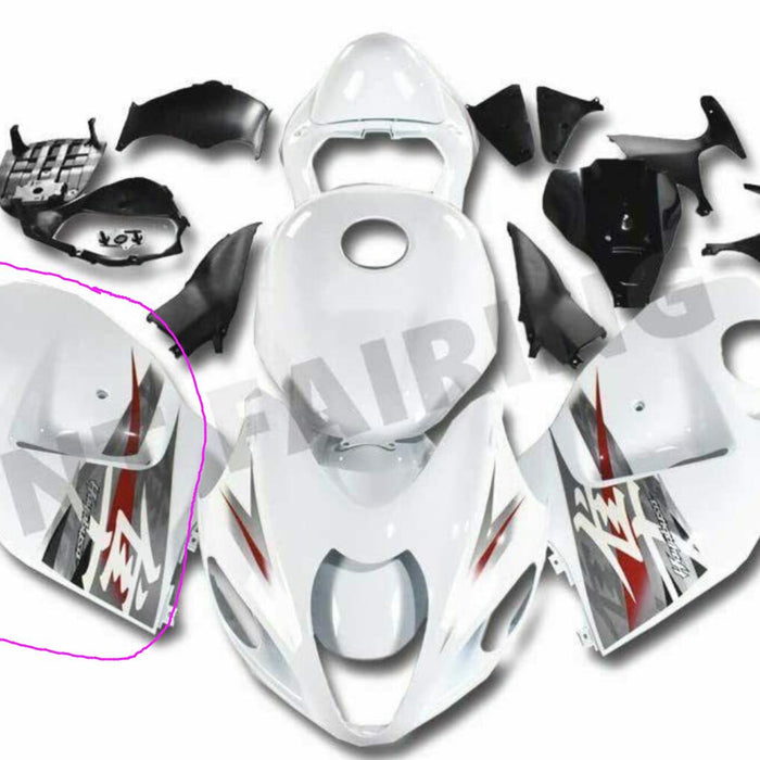 Aftermarket ABS Plastic Right Side Fairing Fit for 1997-2007 Hayabusa GSXR 1300 white silver