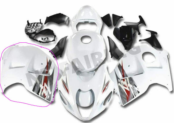 Aftermarket ABS Plastic Right Side Fairing Fit for 1997-2007 Hayabusa GSXR 1300 white silver
