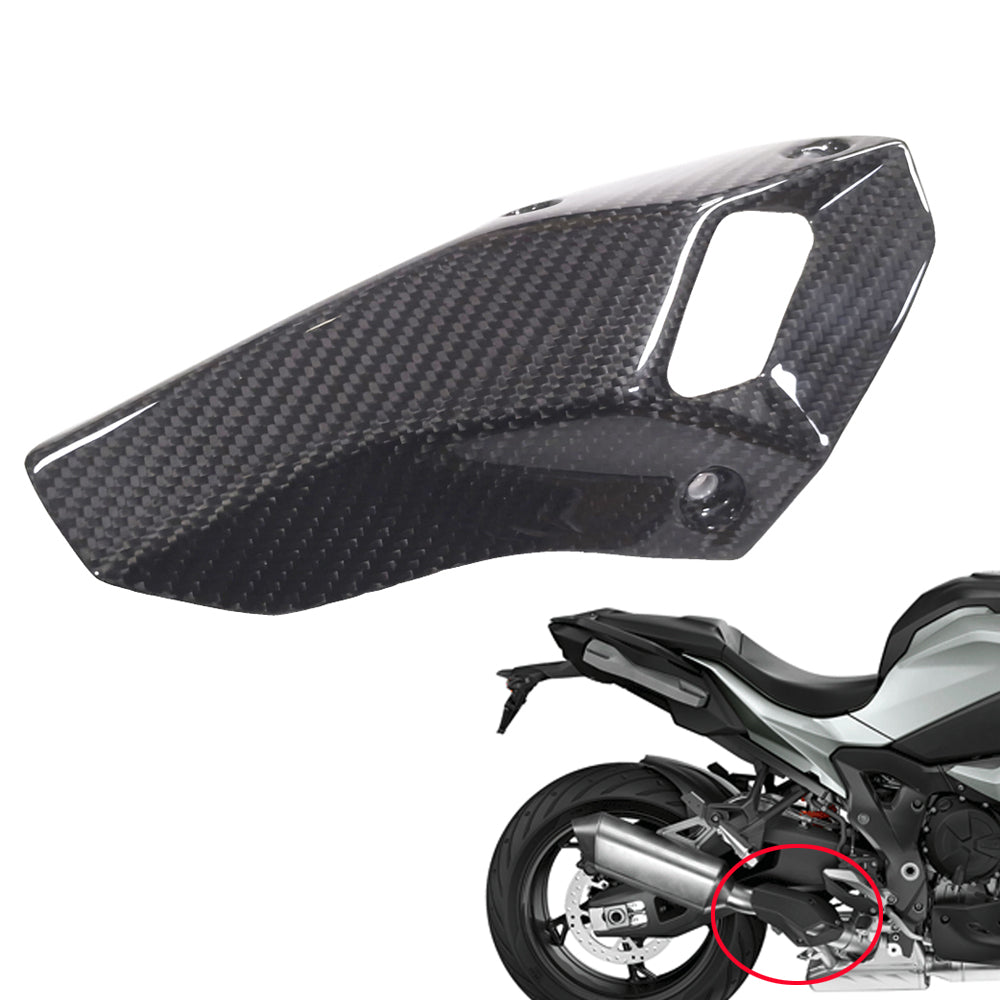 NT 3K Real Carbon Fiber Exhaust Cover Fit for BMW 2020-2025 S1000XR