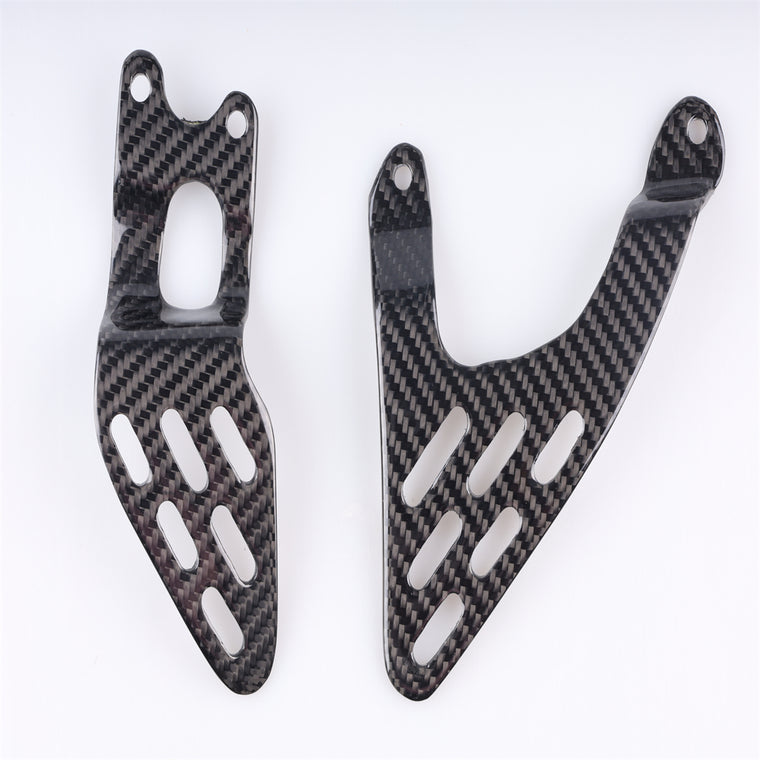 NT 2003 2004 2005 Yamaha YZF R6 Heel Plates - 100% Carbon Fiber