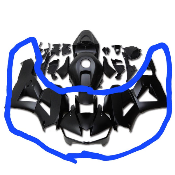 NT Aftermarket Injection Both sides front fender and nose Fairing Fit for CBR600RR 2019 Matte Black