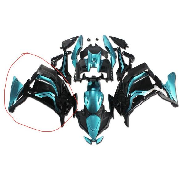NT Injection side Fairing(marked in red)  Kit Fit for  EX650R 2020-2025 Blue Black N011