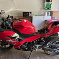 NT Aftermarket Injection ABS Plastic Fairing Fit for EX400 2018-2023 Red Black N0002