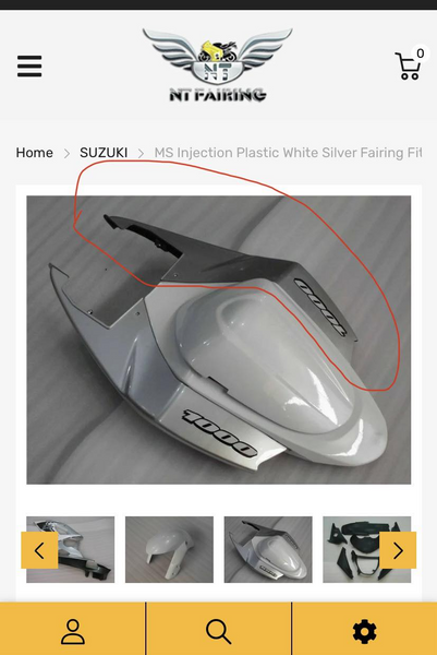 MS Injection Molded Tail Fairing Fit for  2005-2006 GSXR1000 n043