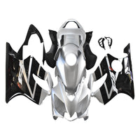 US STOCK NT Silver Black Injection Tank Cover Fairing Kit Fit for Honda 2001-2003 CBR600 F4I U052 Available in CA