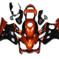 US STOCK NT Aftermarket Injection ABS Plastic Fairing Fit for CBR600 F4i 2001-2003 Orange Black T062 Available in CA
