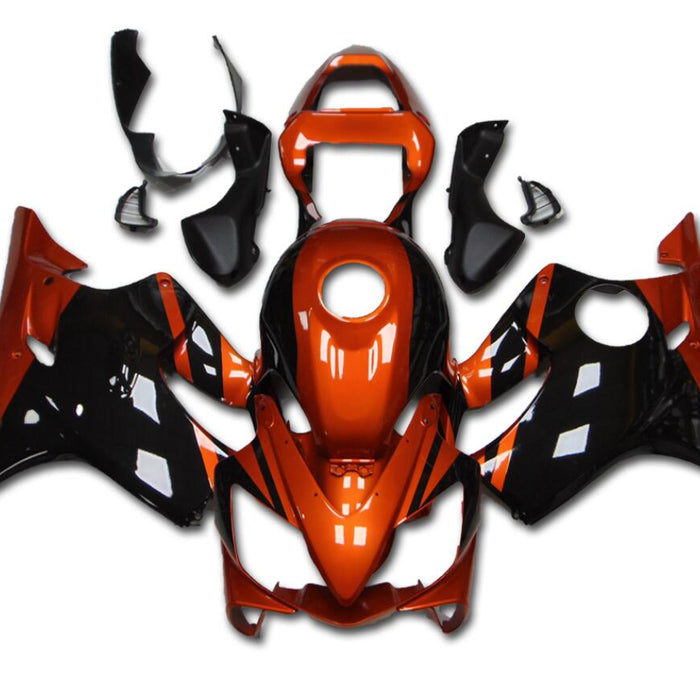 US STOCK NT Aftermarket Injection ABS Plastic Fairing Fit for CBR600 F4i 2001-2003 Orange Black T062 Available in CA