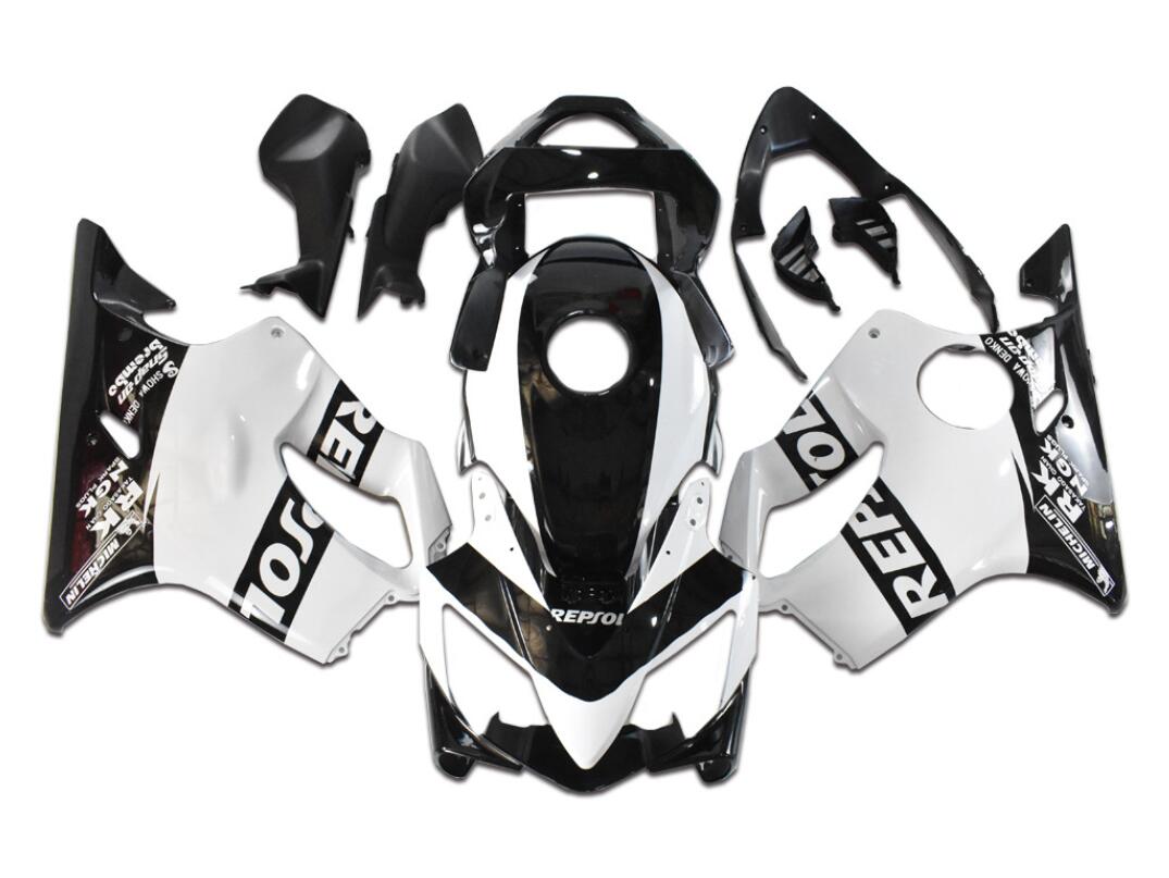 NT Fairing Fit for Honda 2001-2003 CBR600 F4i U065- Black White Black | ABS Injection