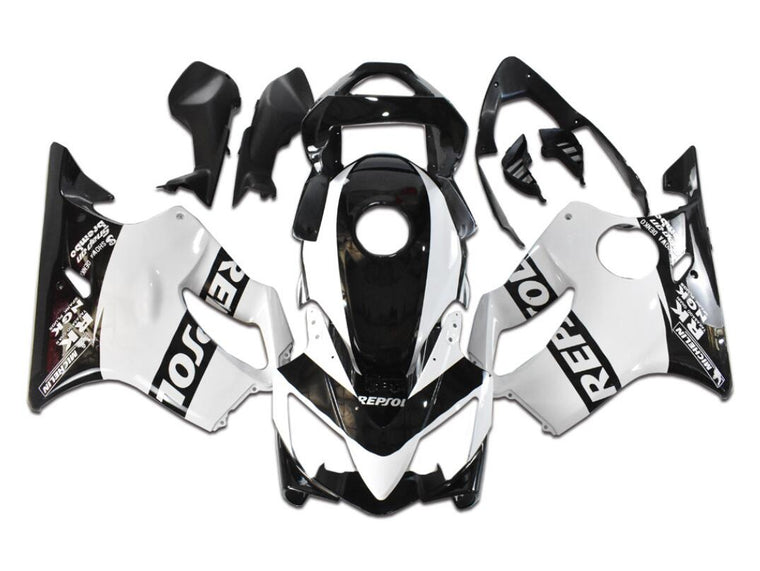 NT Fairing Fit for Honda 2001-2003 CBR600 F4i U065- Black White Black | ABS Injection, US Stock