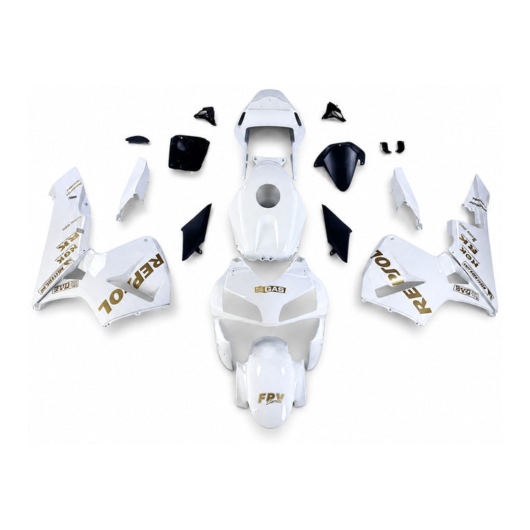 NT Fairing Fit for Honda 2003-2004 CBR600RR N125- White Gold | ABS Injection, US Stock